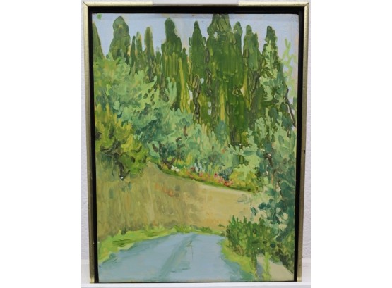 Settignano Landscape On Board,  Signed And Dated Arlene Berrie, 1978