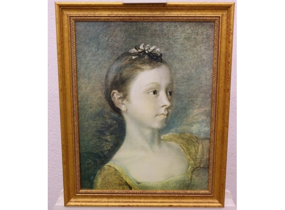Framed Reproduction Print Margaret Painter's Daughter By Thomas Gainsborough