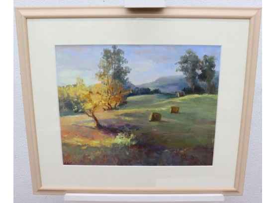 Hills Landscape In Style Of Contemporary Impressionism, Oil On Canvas, Signed A. Pell (LL)