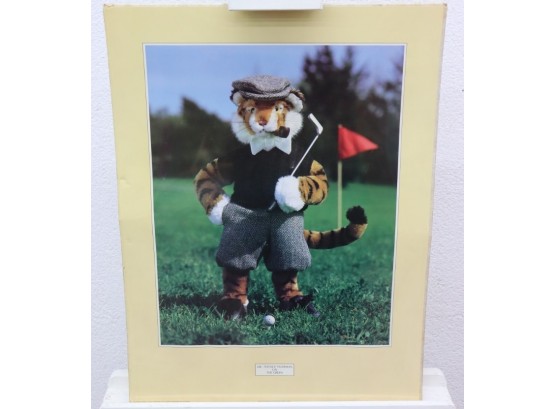 Photograph By Susan Schelling Wrapped Cardboard Mounted Reproduction 'Mr. Terrance Tigerman On The Green'