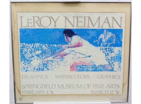 LeRoy Neiman 1974 Framed Art Exhibition Poster - Springfield Museum Of Fine Arts
