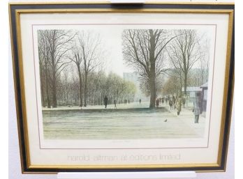 November 1979 Harold Altman Artist's Proof Art Poster Reproduction Of Pencil Signed Limited Edition Lithograph