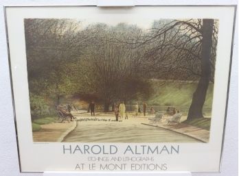 Mourlot Paris Art Poster For Harold Altman Etchings And Lithographs At Le Mont Editions