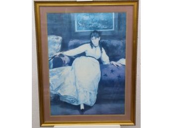 Beautifully Framed Poster Print - Portrait Of Berthe Morisot By Edouard Manet