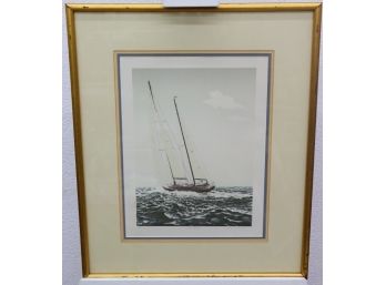 John McNulty 'fresh Breeze' Pencil Signed Limited Edition Aquating Etching No. 6/200