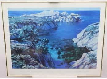 Gorgeous Framed Art Poster Print Howard Behrens China Cove Point Lobos Park SOHO Editions