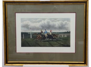 The Run In - Charles Hunt & Sons Engraving Reproduction After Ben Herring Painting, Framed/Matted
