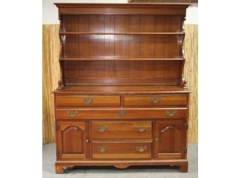 American Colonial Revival Style Kitchen Hutch Cabinet
