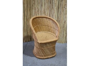 Modern Brown Bamboo Sarkanda Chair