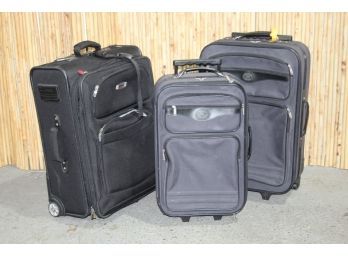 Three Travel Suitcases - Delsey, Lewis & Hyde