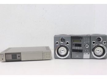 Sony Frequency Synthesizer Component TV Tuner VTX-100R & Presidian CD Multi Music System (see Description)