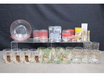 MCM Group Lot Of Vintage Glass Ware