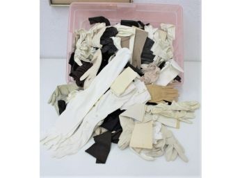 Swanky Lot Of Vintage Ladies Evening Gloves - Variety Of Lengths And Colors