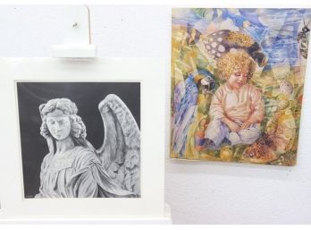 F. Scott 'ANGEL' Limited Edition Etching No. 17/500 And Magical Mystery Child Art Print
