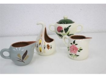 Stangl Pottery Group Lot - Wild Rose, Amber Glow, And Golden Harvest Patterns