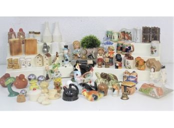 Massive Grouping Of Salt And Pepper Shaker Sets - Various Figurines, Themes, Colors Etc.