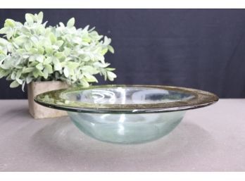 Roman Style Wide Rim Deep Bowl (in Style Of Annieglass)