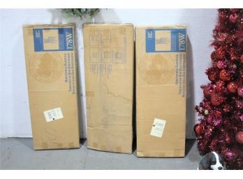 - Three Hawthorne Wood Barstools - New In Box - Ready To Assemble And Finish - 178W Whittier Wood Products