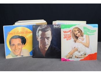 Como, Goulet, Como And Friends - Box Of Easy-Listening Vintage Vinyl Records From 60s