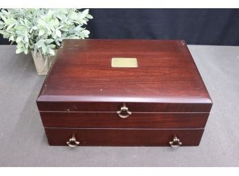 Handcrafted Reed & Barton Storage Chest For Silverware (case Only, No Silverware)