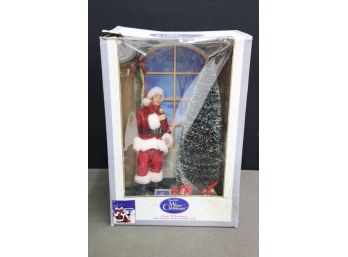 Bing Crosby Santa And Irving Berlin White Christmas Musical Mechanical Christmas Figurine Scene