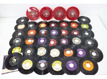Collection Of Vintage Vinyl 45s - Red Seal Records, Capitol, Atlantic, Decca And More