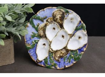 Stunning Antique Theo R. David/Haviland & Co Porcelain Oyster Plate