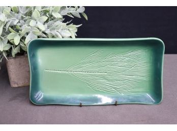 Kay Wayne Ceramics Celadon And Persian Green Pine Leaf Serving Platter