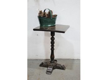 Rustic Weathered Baluster Post Side Table