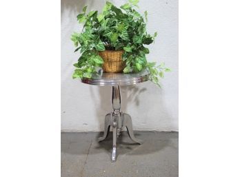 Polished Aluminum Nantucket Side Table