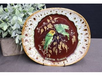 'Quaker- Maid' Carolina Parakeet Platter By Harker China Co.