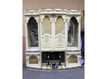 Splendid Baroque Versailles Style Wall Cabinet With Cut Out And Tools