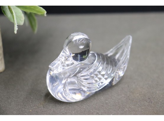 Vintage Waterford Crystal Duck Figurine