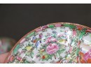 Group Lot Of Famille Rose Medallion Porcelain Dishes - 2 Large And 2 Small