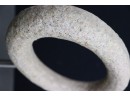 Sculptural Oval Ring In Cast Composite On  Wood Base  1960  MH