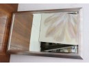 Large Beveled Wall Mirror In Reverse Bevel Frame