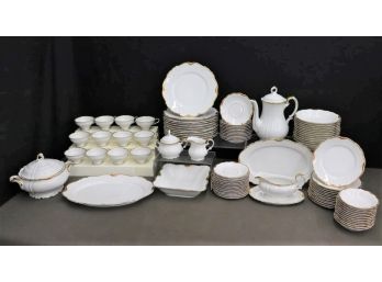 Sizeable Group Lot (partial Set) Of Maria -Theresia Pattern Edelstein German Porcelain #19637