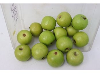 Bushel Of Artificial Granny Smith Apples (3')