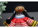 Seminole Indian Palmetto Doll AND Traditional Turkish Woman Weaving And Baby Doll