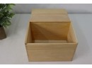 Group Lot Of Wooden Desk Organizer And Boxes