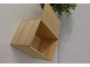 Group Lot Of Wooden Desk Organizer And Boxes