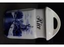 Vintage Inge Blue And White Windmill Porcelain Larder & Spice Canister Set