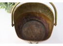 Vintage Brass Coal Ash Tar Hopper Bucket