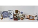 Group Lot Of Diverse Orientalia In Porcelain, Wood, And Metal