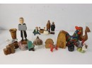 Group Lot Of Assorted Small Carvings, Figurines, Souvenirs, And  Tchotchkes