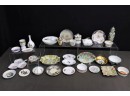 Group Lot Of Assorted Porcelain And Bone China Smalls - Including Limoges, Wedgwood, Delft Et Al.