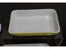 Group Lot Of Vintage Pyrex Ovenware AND Yellow Valentina Italian Ceramic Casserole Dish