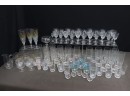 Super Group Lot Of Myriad Size And Type Of Clear Glassware