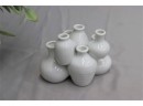 The Haldon Group Multi-Bud Vase White Pottery-Vintage
