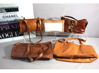 Assorted Lot Of Vintage & Modern  Leather Bags And Totes